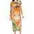 Aloha Hawaii Lanai Long Sleeve Bodycon Dress Frangipani Mix Pineapple