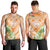 Aloha Hawaii Lanai Men Tank Top Frangipani Mix Pineapple