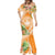 Aloha Hawaii Lanai Mermaid Dress Frangipani Mix Pineapple