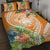 Aloha Hawaii Lanai Quilt Bed Set Frangipani Mix Pineapple