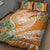 Aloha Hawaii Lanai Quilt Bed Set Frangipani Mix Pineapple