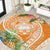 Aloha Hawaii Lanai Round Carpet Frangipani Mix Pineapple