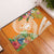 Aloha Hawaii Lanai Rubber Doormat Frangipani Mix Pineapple