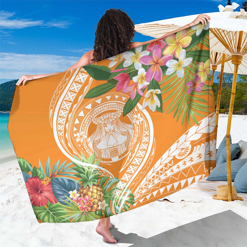 Aloha Hawaii Lanai Sarong Frangipani Mix Pineapple