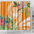 Aloha Hawaii Lanai Shower Curtain Frangipani Mix Pineapple