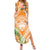 Aloha Hawaii Lanai Summer Maxi Dress Frangipani Mix Pineapple