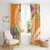 Aloha Hawaii Lanai Window Curtain Frangipani Mix Pineapple