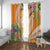 Aloha Hawaii Lanai Window Curtain Frangipani Mix Pineapple