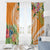 Aloha Hawaii Lanai Window Curtain Frangipani Mix Pineapple