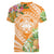 Aloha Hawaii Lanai Women V-Neck T-Shirt Frangipani Mix Pineapple