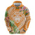 Aloha Hawaii Lanai Zip Hoodie Frangipani Mix Pineapple