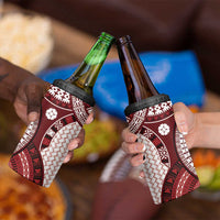 Bula Fiji Vintage 4 in 1 Can Cooler Tumbler Scarlet Masi Motifs