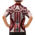 Bula Fiji Vintage Family Matching Mermaid Dress and Hawaiian Shirt Scarlet Masi Motifs