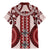 Bula Fiji Vintage Family Matching Mermaid Dress and Hawaiian Shirt Scarlet Masi Motifs