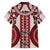 Bula Fiji Vintage Family Matching Tank Maxi Dress and Hawaiian Shirt Scarlet Masi Motifs