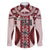 Bula Fiji Vintage Family Matching Tank Maxi Dress and Hawaiian Shirt Scarlet Masi Motifs