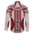 Bula Fiji Vintage Family Matching Tank Maxi Dress and Hawaiian Shirt Scarlet Masi Motifs