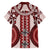 Bula Fiji Vintage Hawaiian Shirt Scarlet Masi Motifs