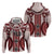 Bula Fiji Vintage Hoodie Scarlet Masi Motifs