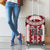 Bula Fiji Vintage Luggage Cover Scarlet Masi Motifs