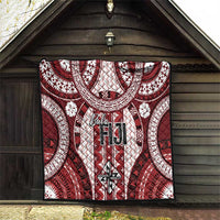 Bula Fiji Vintage Quilt Scarlet Masi Motifs