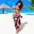 Bula Fiji Vintage Sarong Scarlet Masi Motifs