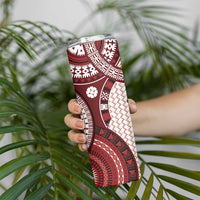 Bula Fiji Vintage Skinny Tumbler Scarlet Masi Motifs