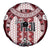 Bula Fiji Vintage Spare Tire Cover Scarlet Masi Motifs