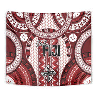 Bula Fiji Vintage Tapestry Scarlet Masi Motifs