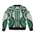 Bula Fiji Vintage Bomber Jacket Phthalo Green Masi Motifs