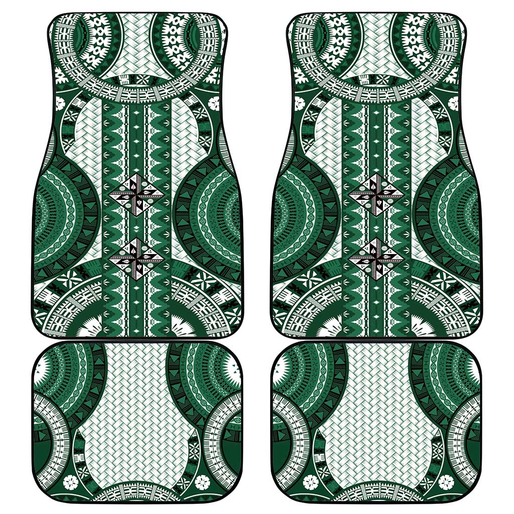 Bula Fiji Vintage Car Mats Phthalo Green Masi Motifs