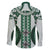 Bula Fiji Vintage Family Matching Tank Maxi Dress and Hawaiian Shirt Phthalo Green Masi Motifs