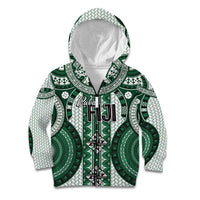Bula Fiji Vintage Kid Hoodie Phthalo Green Masi Motifs