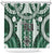 Bula Fiji Vintage Shower Curtain Phthalo Green Masi Motifs