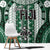 Bula Fiji Vintage Window Curtain Phthalo Green Masi Motifs