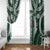 Bula Fiji Vintage Window Curtain Phthalo Green Masi Motifs