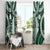 Bula Fiji Vintage Window Curtain Phthalo Green Masi Motifs