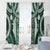 Bula Fiji Vintage Window Curtain Phthalo Green Masi Motifs