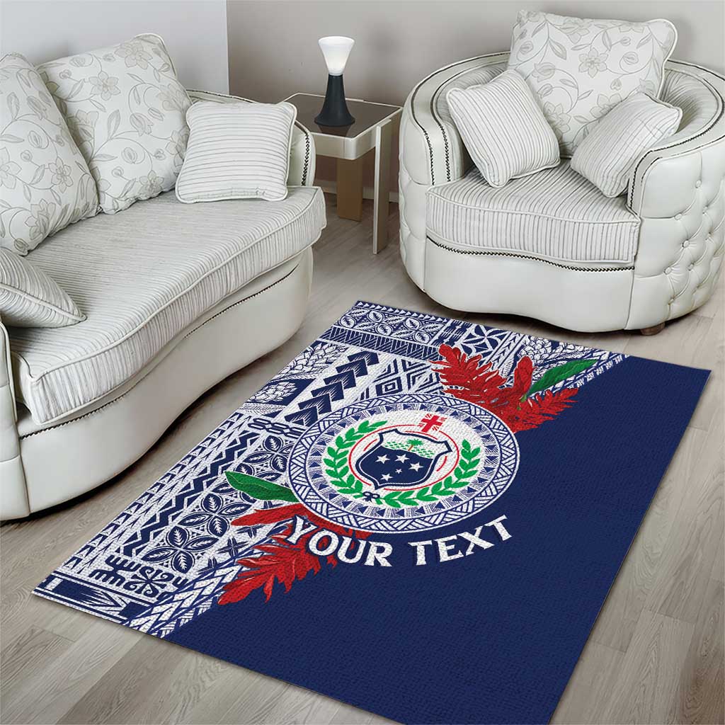 Samoa Rugby Personalized Area Rug Toa Samoa Myriad Siapo