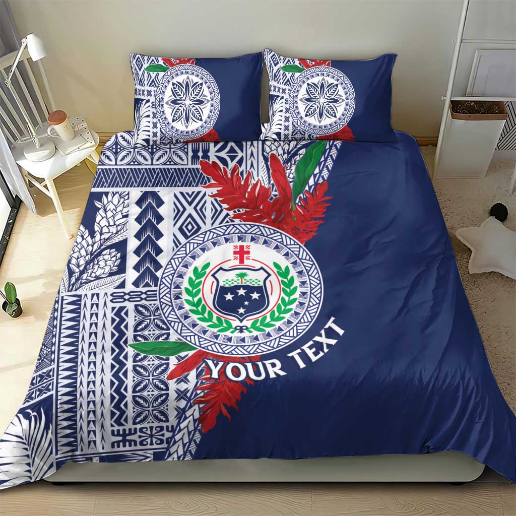 Samoa Rugby Personalized Bedding Set Toa Samoa Myriad Siapo
