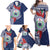 Samoa Rugby Personalized Family Matching Off Shoulder Maxi Dress and Hawaiian Shirt Toa Samoa Myriad Siapo