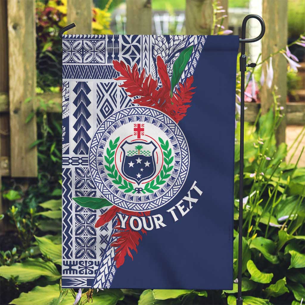 Samoa Rugby Personalized Garden Flag Toa Samoa Myriad Siapo