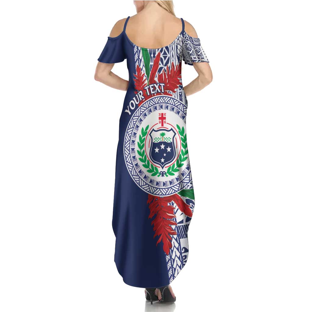 Samoa Rugby Personalized Summer Maxi Dress Toa Samoa Myriad Siapo