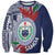 Samoa Rugby Personalized Sweatshirt Toa Samoa Myriad Siapo