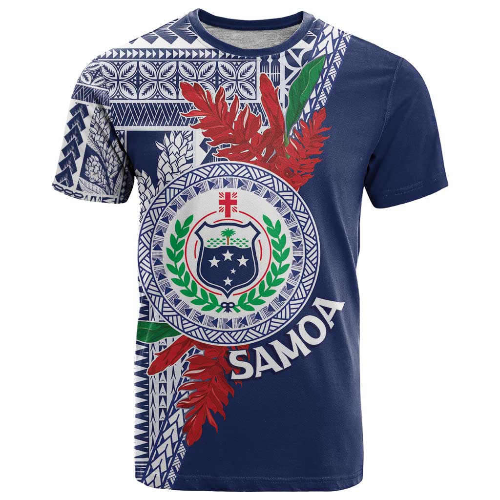 Samoa Rugby Personalized T Shirt Toa Samoa Myriad Siapo