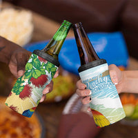 Have A Very Beach Christmas 4 in 1 Can Cooler Tumbler Parrot By Lehua Flower - Polynesian Pride