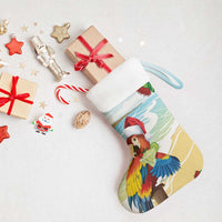 Have A Very Beach Christmas Stocking Parrot By Lehua Flower - Polynesian Pride
