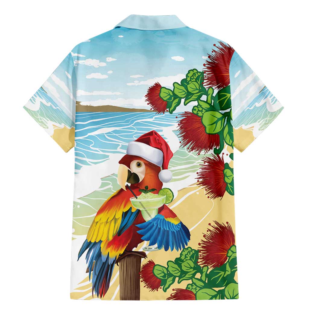 Have A Very Beach Christmas Family Matching Mermaid Dress and Hawaiian Shirt Parrot By Lehua Flower LT7 - Polynesian Pride