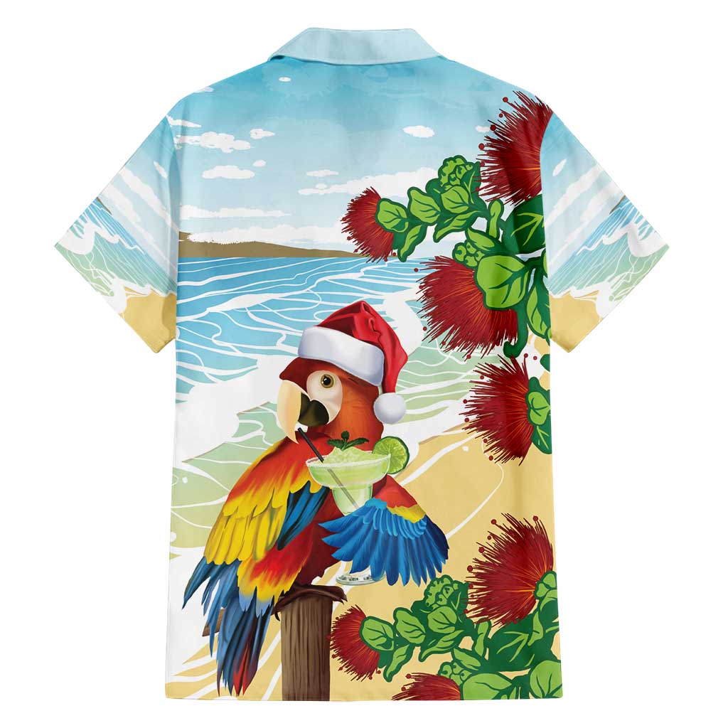 Have A Very Beach Christmas Family Matching Puletasi and Hawaiian Shirt Parrot By Lehua Flower LT7 - Polynesian Pride