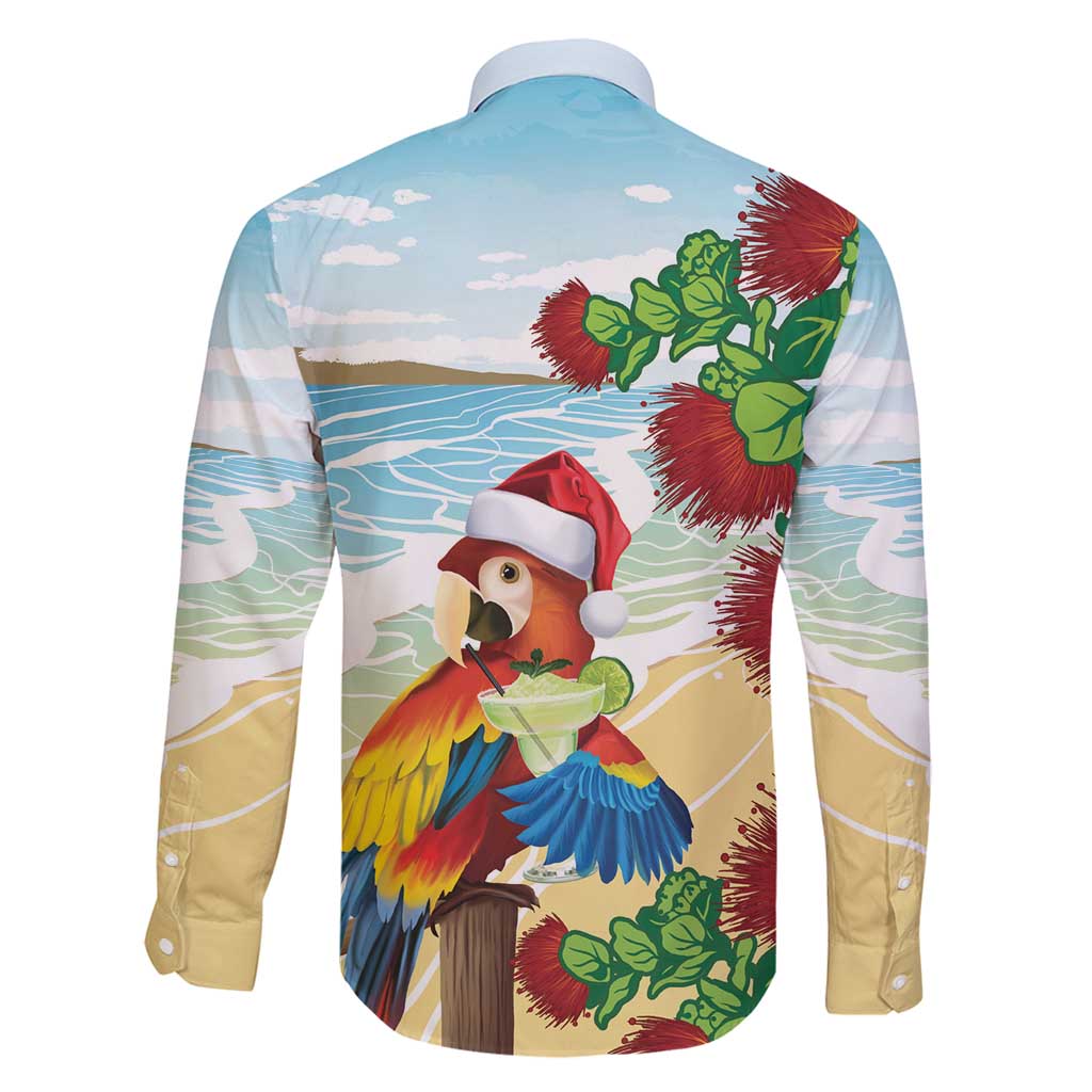 Have A Very Beach Christmas Family Matching Puletasi and Hawaiian Shirt Parrot By Lehua Flower LT7 - Polynesian Pride